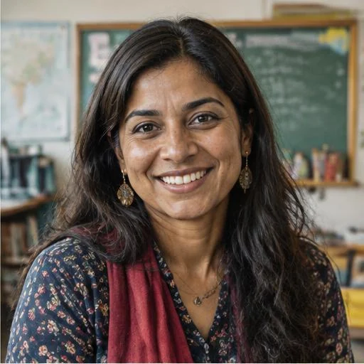 Educator in her classroom